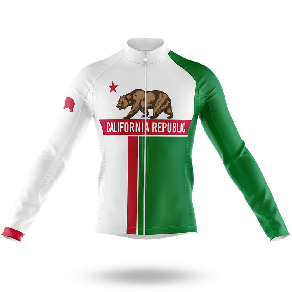 California Republic V3 - Men's Cycling Kit-Long Sleeve Jersey-Global Cycling Gear