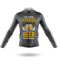 I'm Into Fitness - Grey - Men's Cycling Kit-Long Sleeve Jersey-Global Cycling Gear