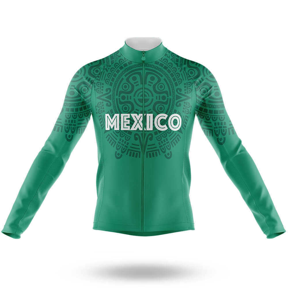 Mexico - Men's Cycling Kit-Long Sleeve Jersey-Global Cycling Gear