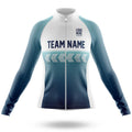 Custom Team Name S4 Blue - Women's Cycling Kit-Long Sleeve Jersey-Global Cycling Gear