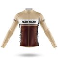 Custom Team Name M1 Brown - Men's Cycling Kit-Long Sleeve Jersey-Global Cycling Gear