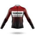 Custom Team Name S2 Black - Men's Cycling Kit-Long Sleeve Jersey-Global Cycling Gear