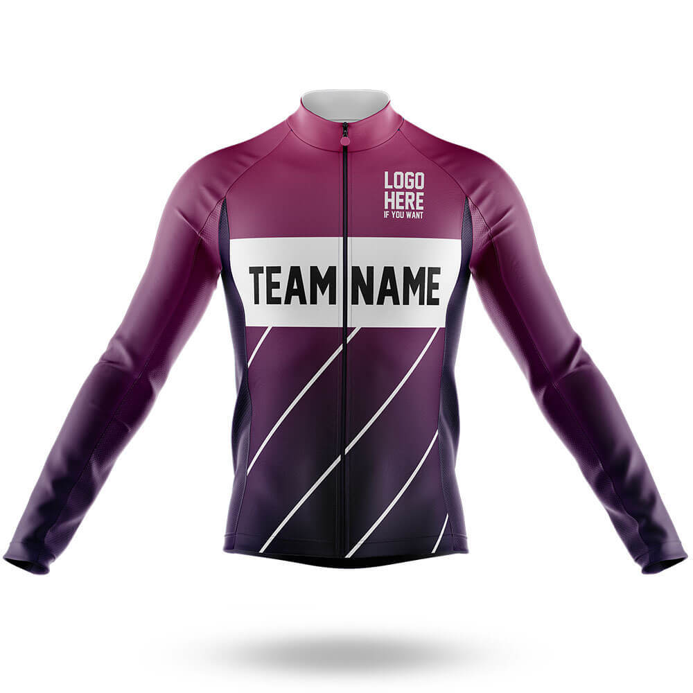 Custom Team Name S17 - Men's Cycling Kit-Long Sleeve Jersey-Global Cycling Gear