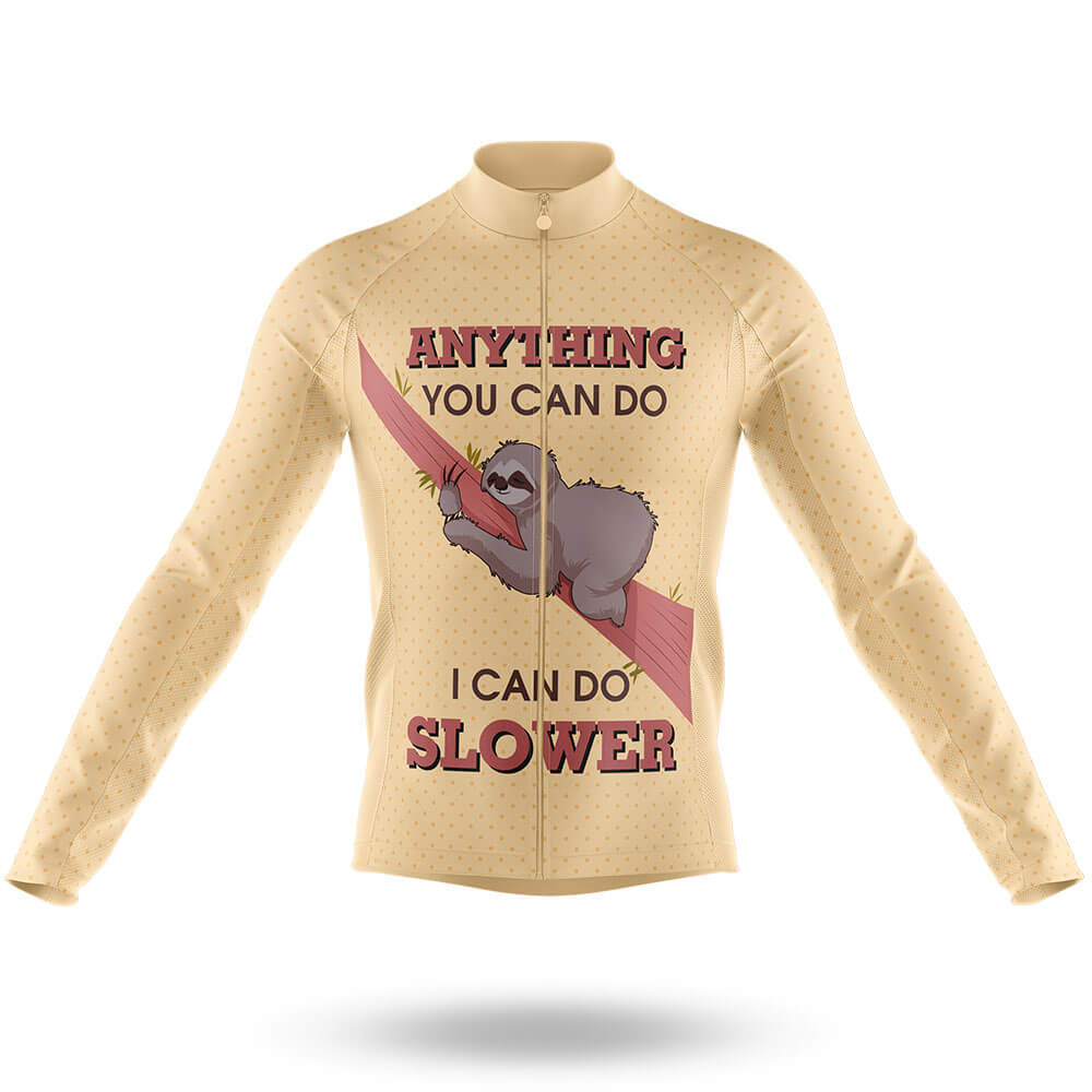 Sloth Can Do Slower V3 - Men's Cycling Kit-Long Sleeve Jersey-Global Cycling Gear