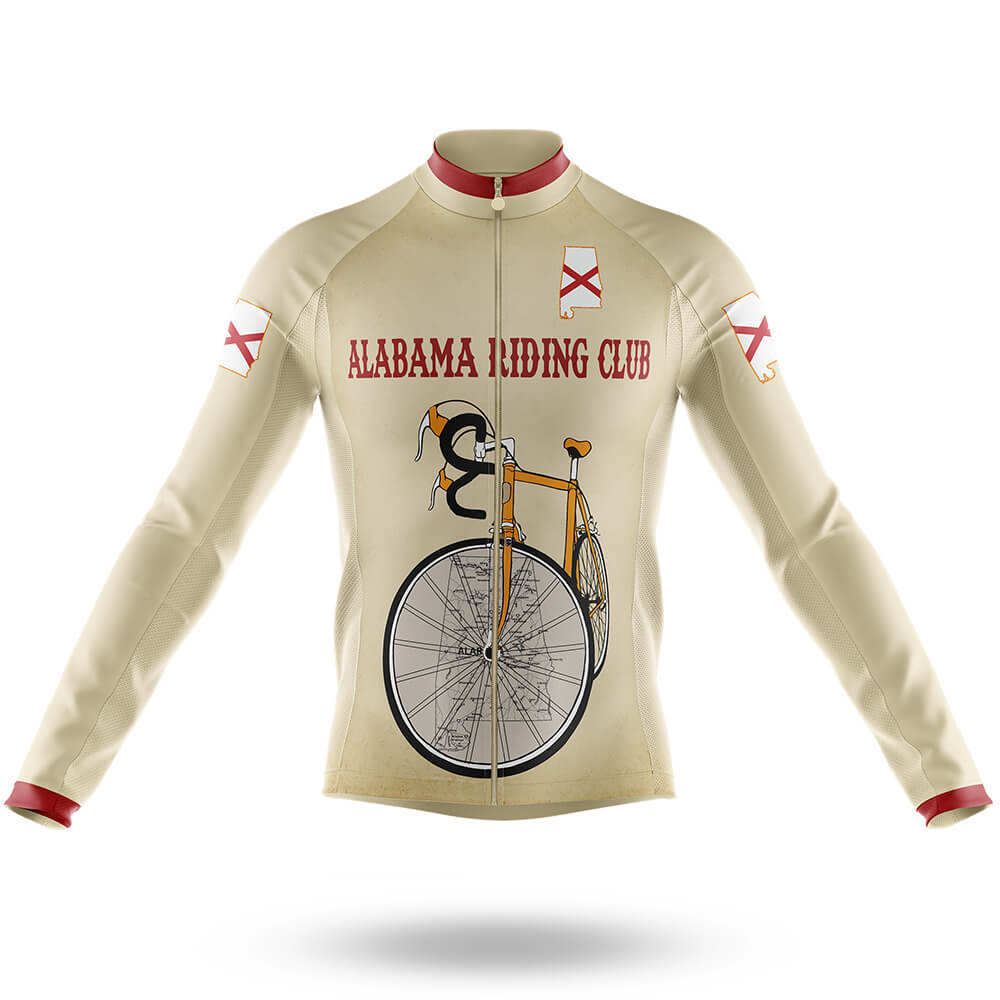 Alabama Riding Club - Men's Cycling Kit-Long Sleeve Jersey-Global Cycling Gear