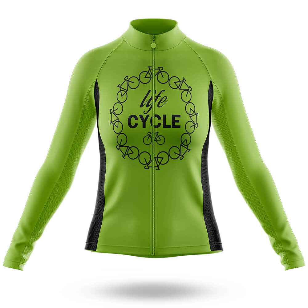 Life Cycle - Women's Cycling Kit-Long Sleeve Jersey-Global Cycling Gear