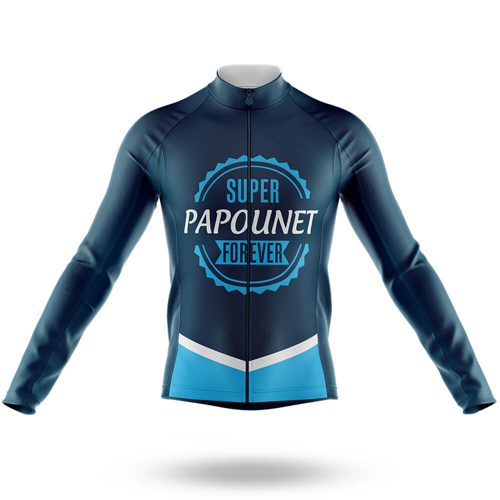 Super Papounet - Men's Cycling Kit-Long Sleeve Jersey-Global Cycling Gear