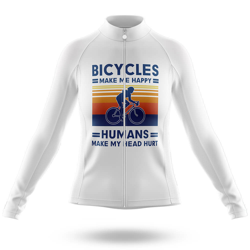 Make Me Happy - Women - Cycling Kit-Long Sleeve Jersey-Global Cycling Gear