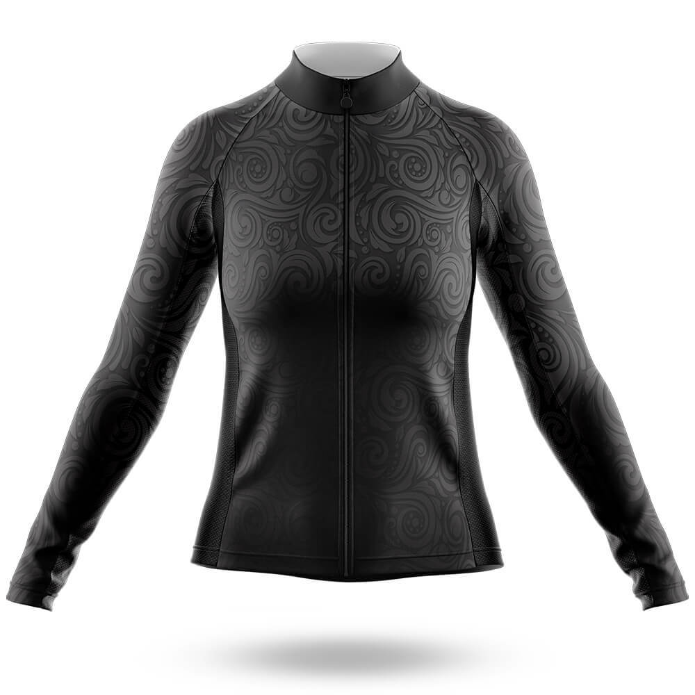 Black - Women - Cycling Kit-Long Sleeve Jersey-Global Cycling Gear