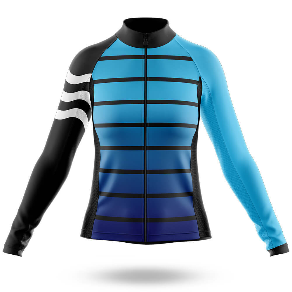 Aqua Colors - Women's Cycling Kit-Long Sleeve Jersey-Global Cycling Gear