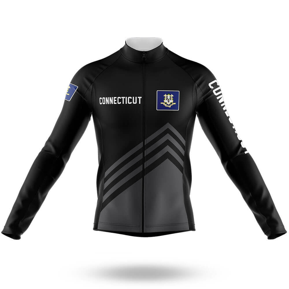 Connecticut S4 Black - Men's Cycling Kit-Long Sleeve Jersey-Global Cycling Gear