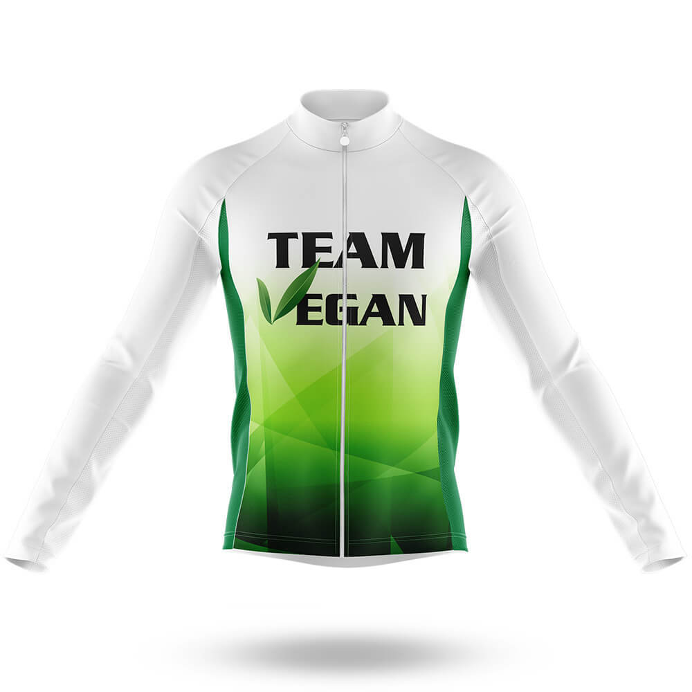 Team Vegan V2 - Men's Cycling Kit-Long Sleeve Jersey-Global Cycling Gear