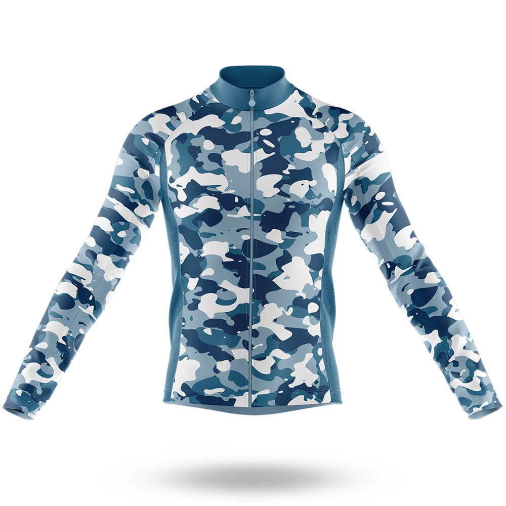 Blue Camo Cycling Jersey - Global Cycling Gear