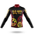 Old Men Cycling Team - Men's Cycling Kit-Long Sleeve Jersey-Global Cycling Gear