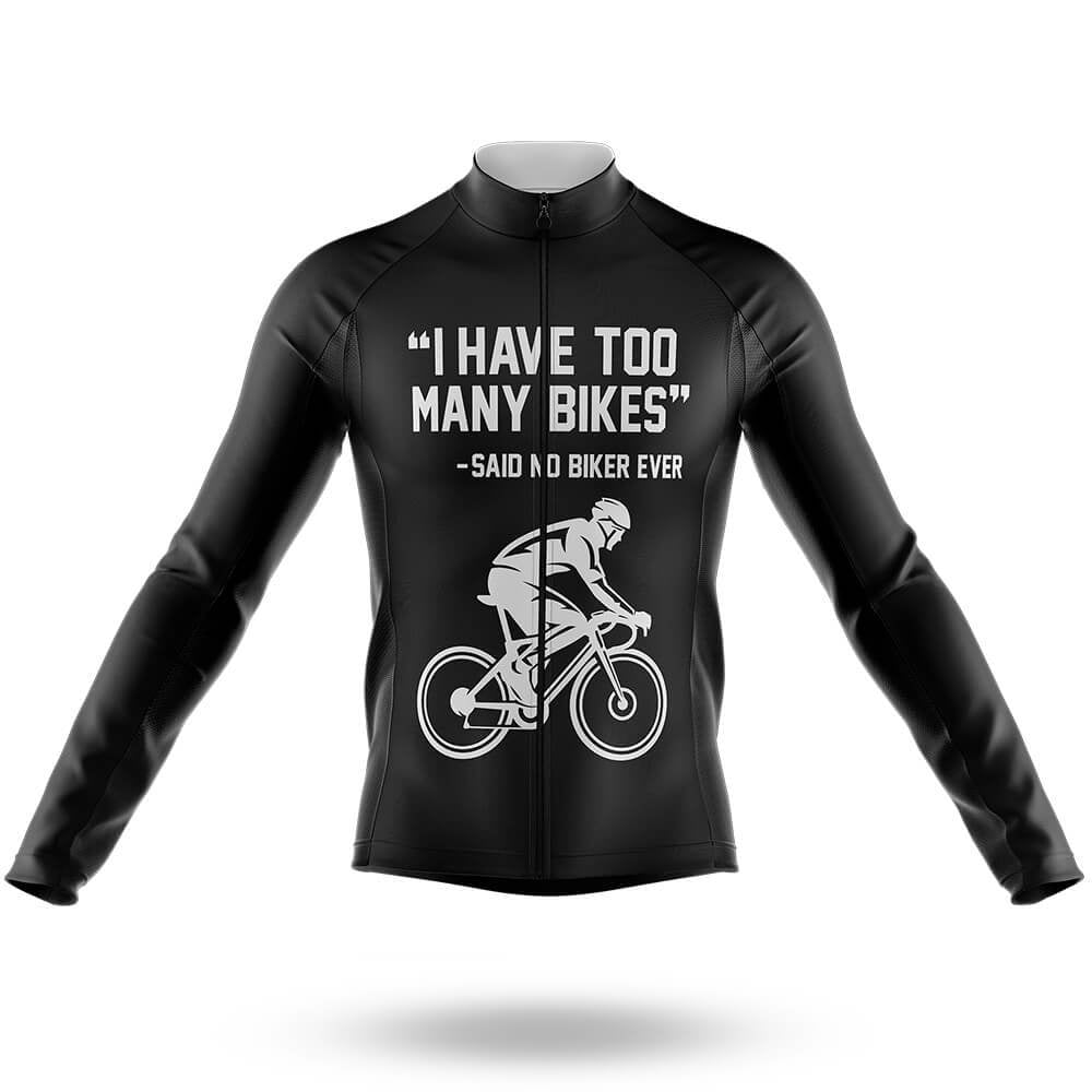 Too Many Bikes - Men's Cycling Kit-Long Sleeve Jersey-Global Cycling Gear