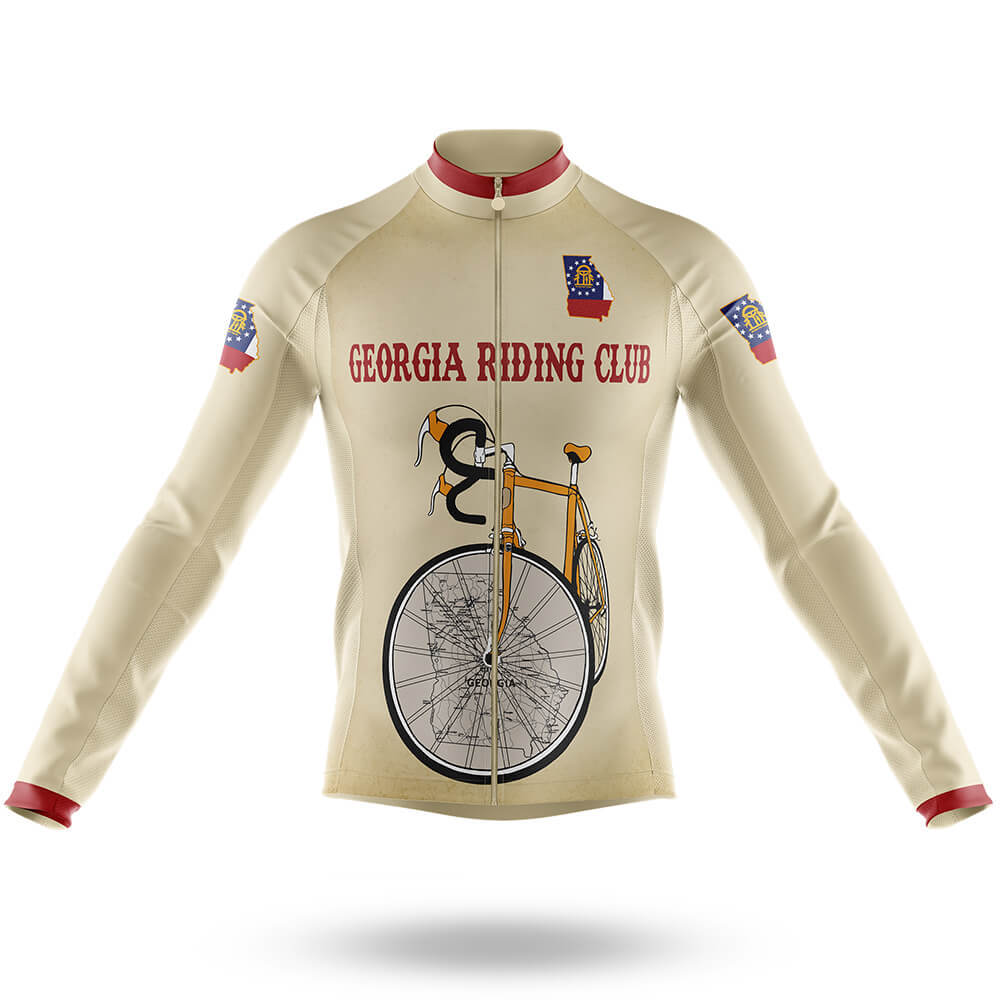 Georgia State Riding Club - Men's Cycling Kit-Long Sleeve Jersey-Global Cycling Gear