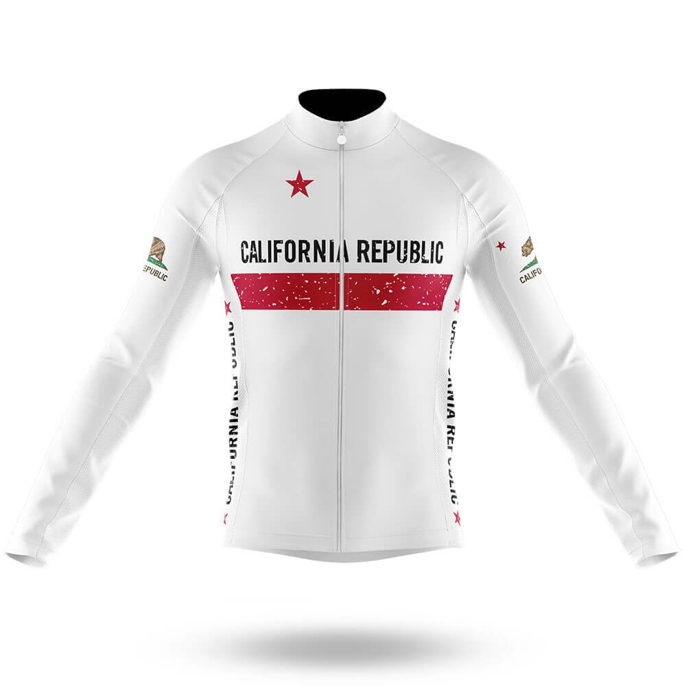 California Republic V4 - Men's Cycling Kit-Long Sleeve Jersey-Global Cycling Gear