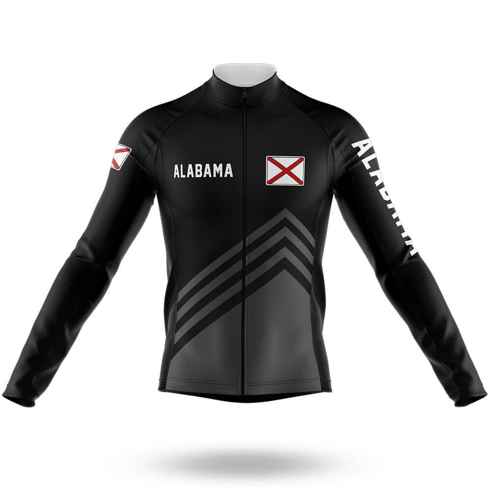 Alabama S4 Black - Men's Cycling Kit-Long Sleeve Jersey-Global Cycling Gear