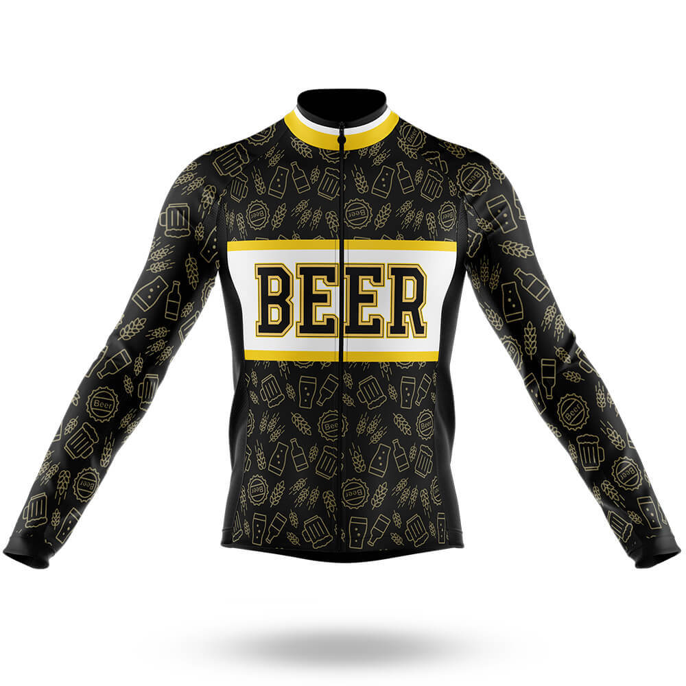 Beer Lover - Men's Cycling Kit-Long Sleeve Jersey-Global Cycling Gear