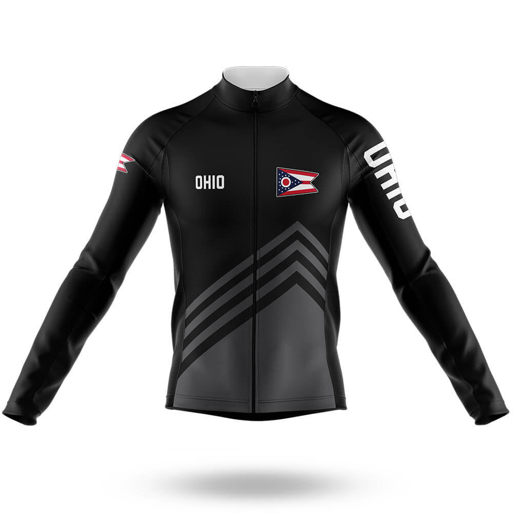 Ohio S4 Black - Men's Cycling Kit-Long Sleeve Jersey-Global Cycling Gear