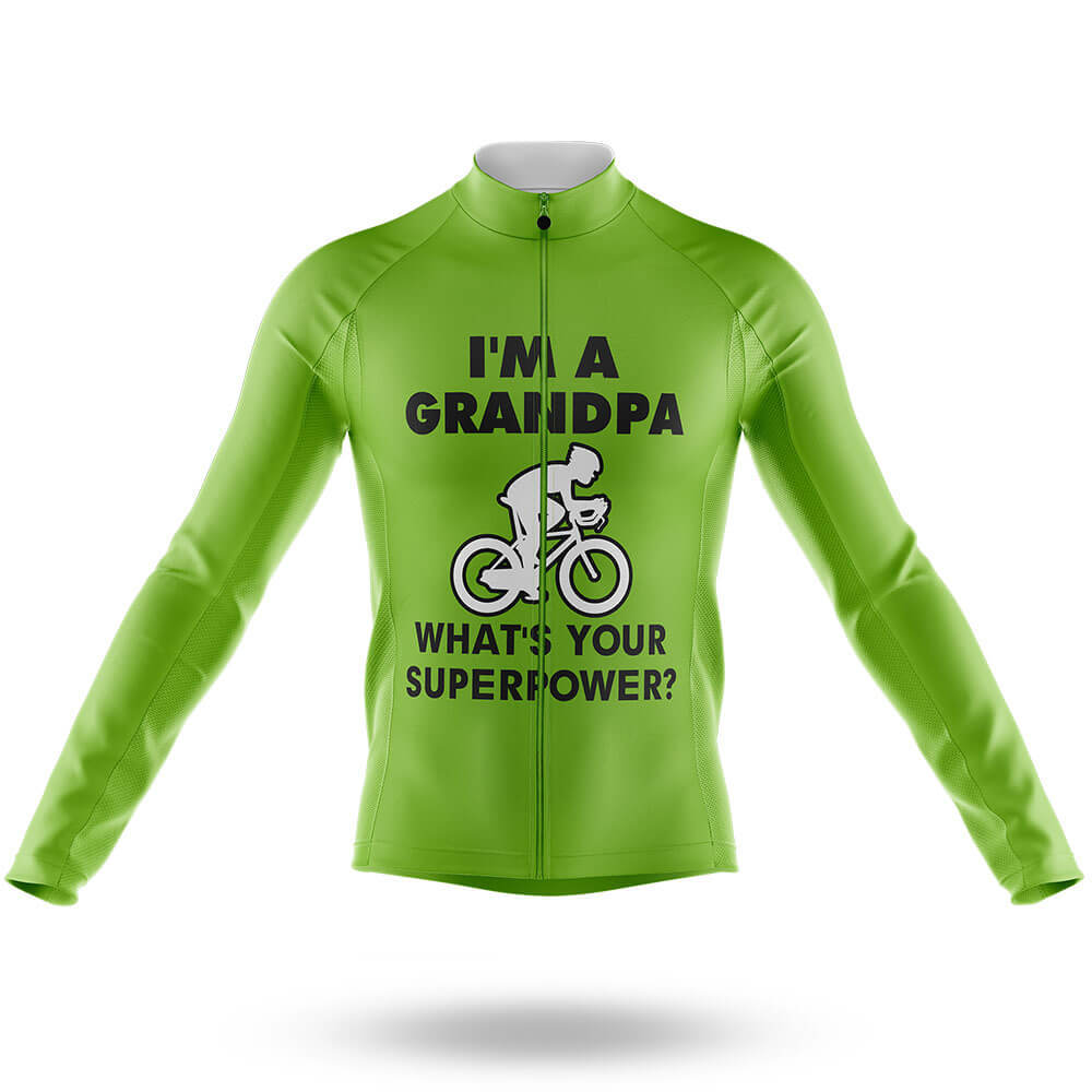 Superpower - Green - Men's Cycling Kit-Long Sleeve Jersey-Global Cycling Gear