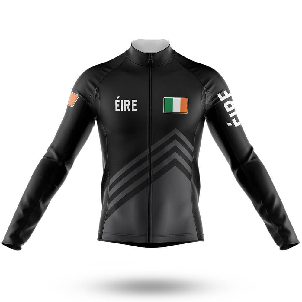 Éire S5 Black - Men's Cycling Kit-Long Sleeve Jersey-Global Cycling Gear