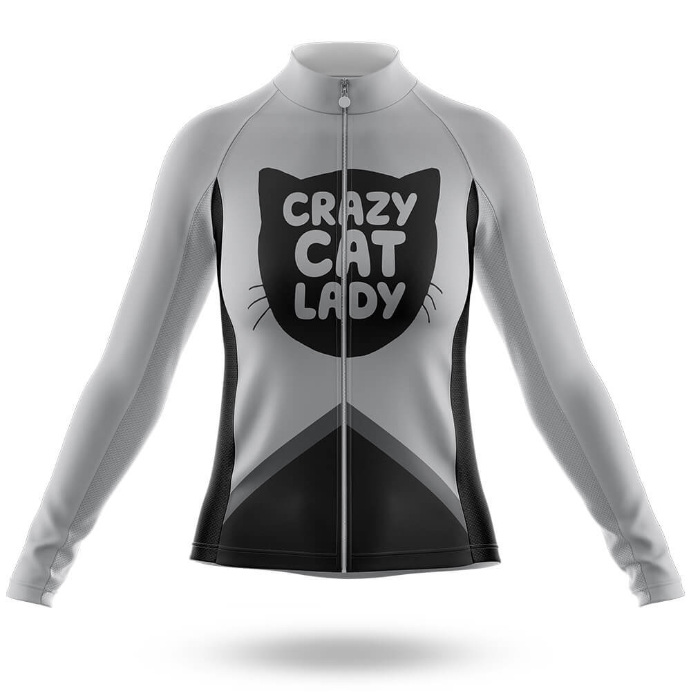 Crazy Cat Lady - Women - Cycling Kit-Long Sleeve Jersey-Global Cycling Gear