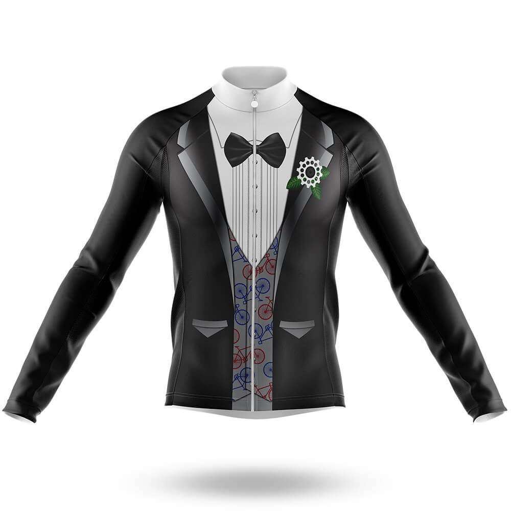 Cycling Tuxedo - Men's Cycling Kit-Long Sleeve Jersey-Global Cycling Gear