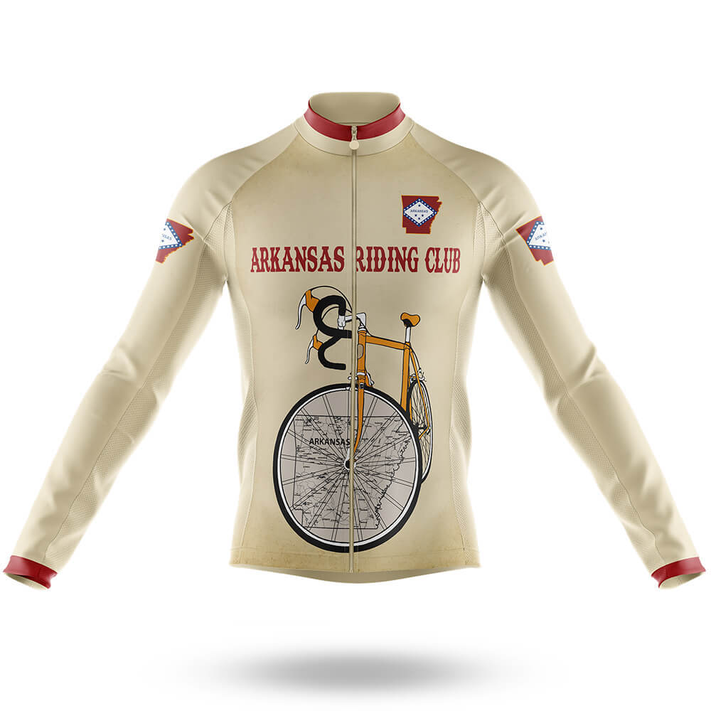 Arkansas Riding Club - Men's Cycling Kit-Long Sleeve Jersey-Global Cycling Gear
