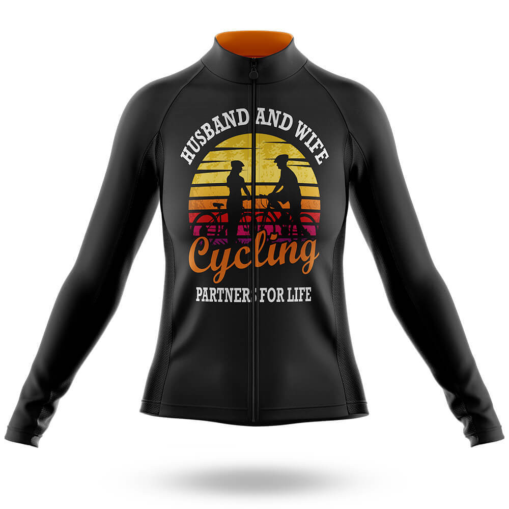 Husband And Wife V3 - Women's Cycling Kit-Long Sleeve Jersey-Global Cycling Gear