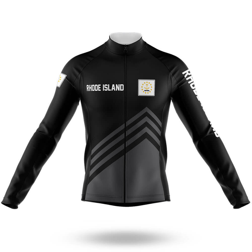 Rhode Island S4 Black - Men's Cycling Kit-Long Sleeve Jersey-Global Cycling Gear