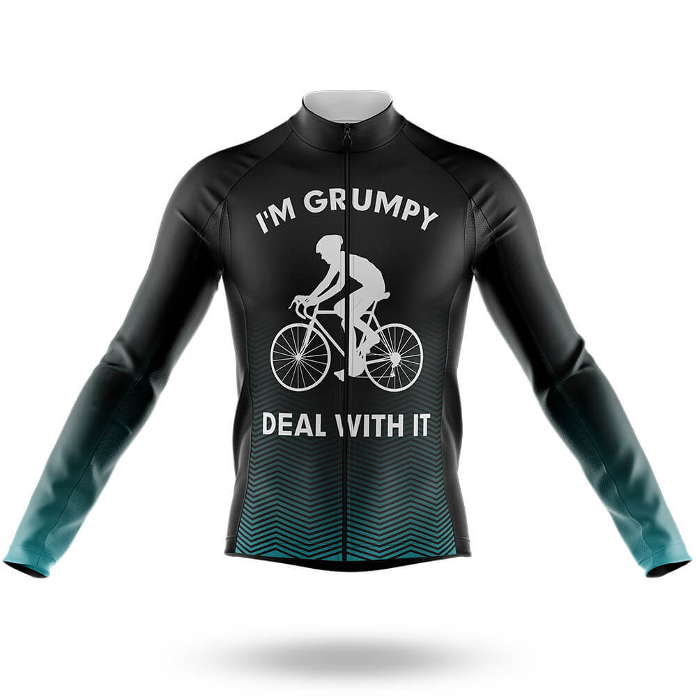I'm Grumpy V2 - Men's Cycling Kit-Long Sleeve Jersey-Global Cycling Gear