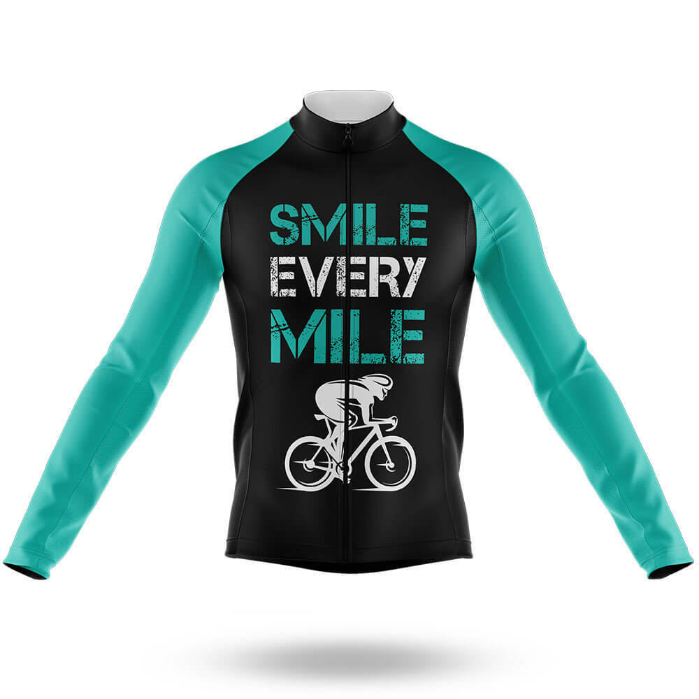 Smile Every Mile - Men's Cycling Kit-Long Sleeve Jersey-Global Cycling Gear