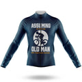 Assuming Old Man V2 - Men's Cycling Kit-Long Sleeve Jersey-Global Cycling Gear