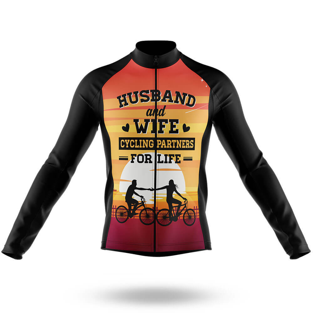 Husband And Wife V2 - Men's Cycling Kit-Long Sleeve Jersey-Global Cycling Gear