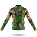 Pineapple Cat - Men's Cycling Kit-Long Sleeve Jersey-Global Cycling Gear