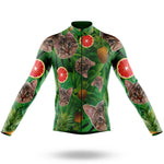 Pineapple Cat - Men's Cycling Kit-Long Sleeve Jersey-Global Cycling Gear