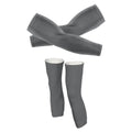 Grey - Arm And Leg Sleeves-S-Global Cycling Gear