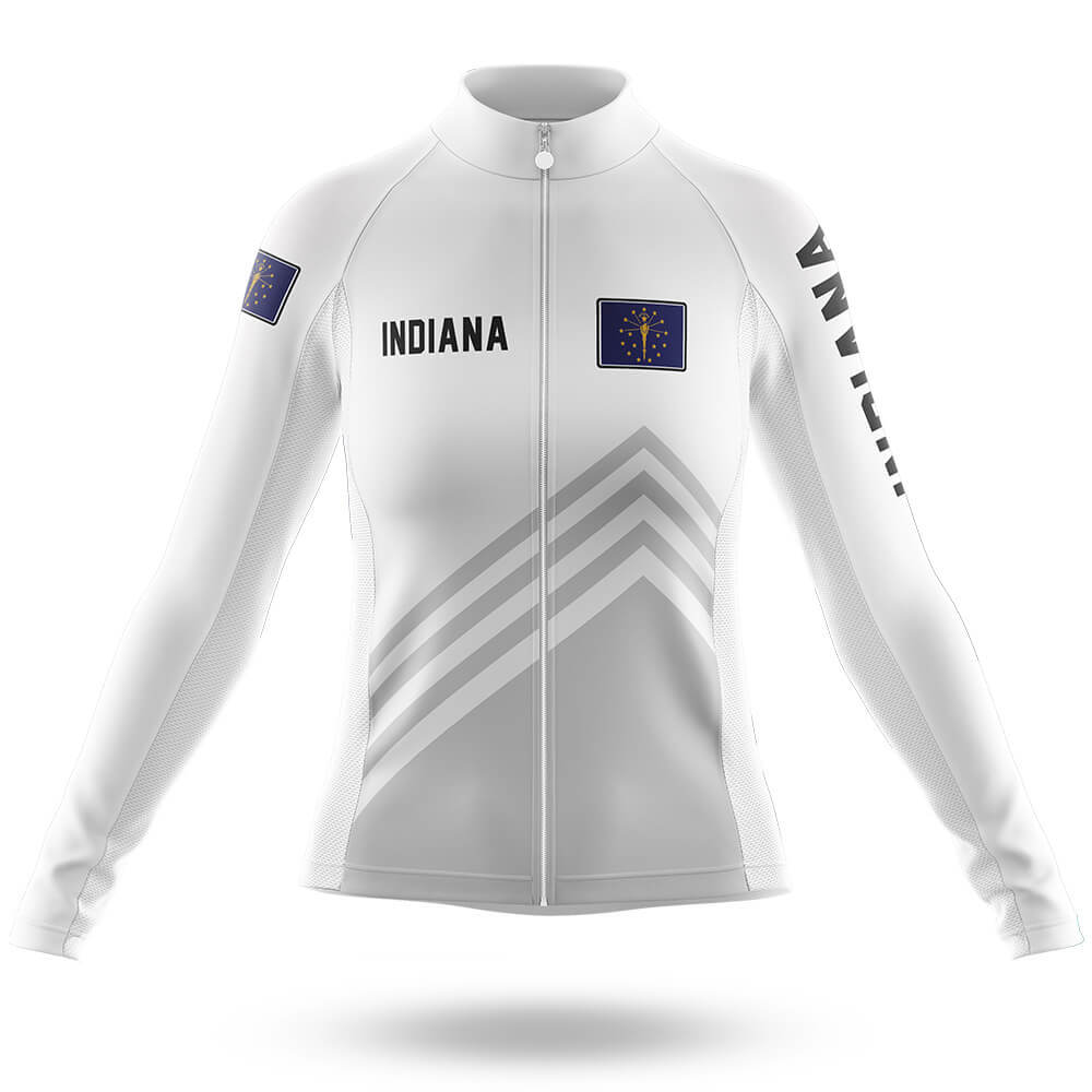 Indiana S4 White - Women - Cycling Kit-Long Sleeve Jersey-Global Cycling Gear