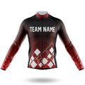 Custom Team Name V19 Red - Men's Cycling Kit-Long Sleeve Jersey-Global Cycling Gear