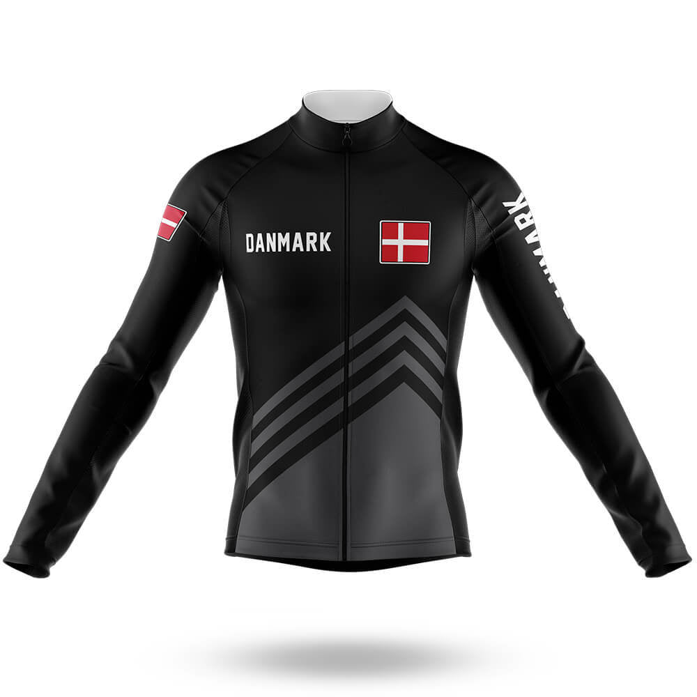 Danmark S5 Black - Men's Cycling Kit-Long Sleeve Jersey-Global Cycling Gear