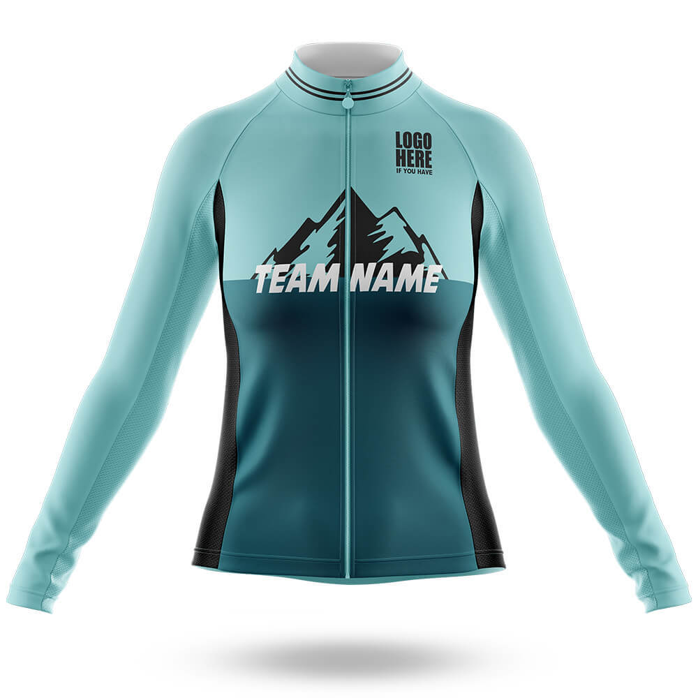 Custom Team Name V3 - Women's Cycling Kit-Long Sleeve Jersey-Global Cycling Gear