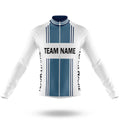 Custom Team Name M4 Blue - Men's Cycling Kit-Long Sleeve Jersey-Global Cycling Gear