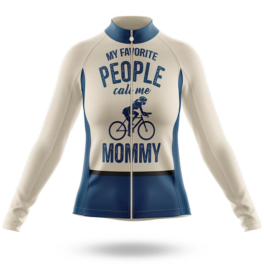 Call Me Mommy - Women's Cycling Kit-Long Sleeve Jersey-Global Cycling Gear