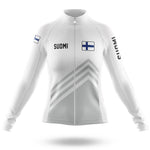 Suomi S5 White - Women - Cycling Kit-Long Sleeve Jersey-Global Cycling Gear