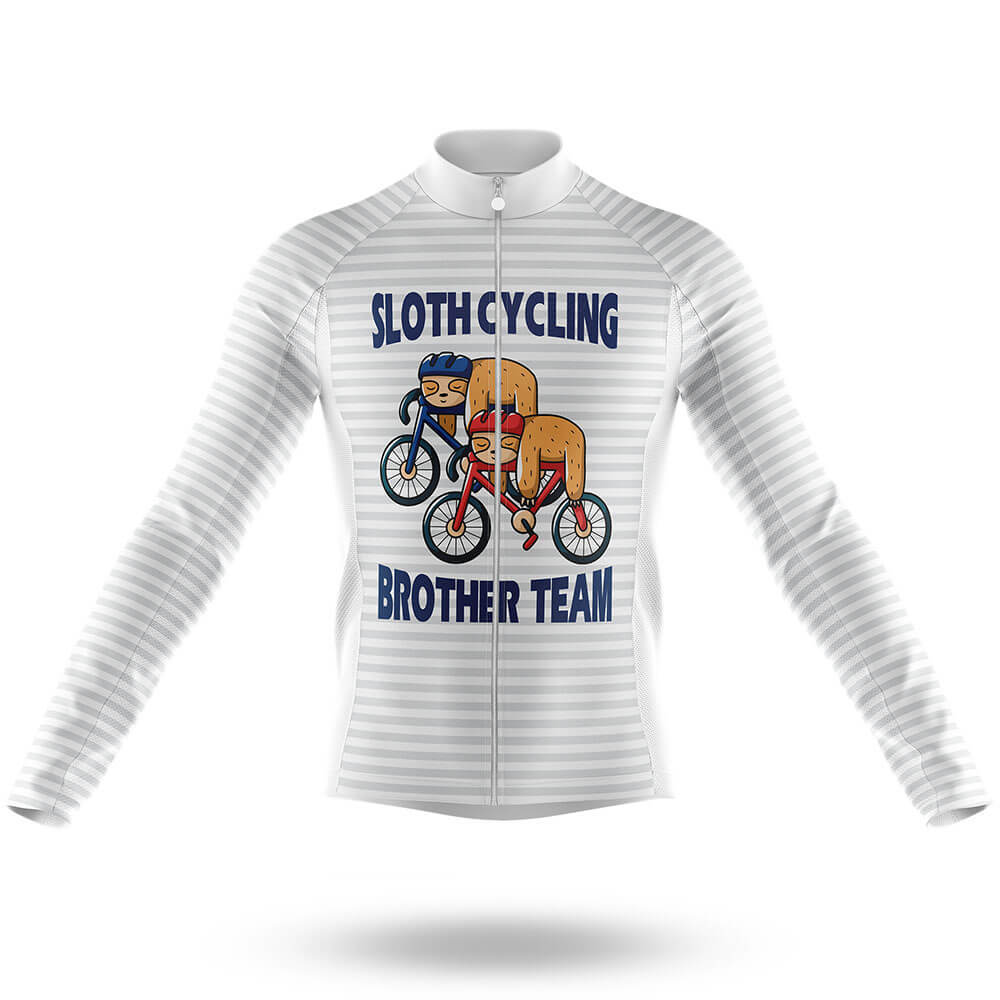Sloth Cycling Brother Team V2 - Men's Cycling Kit-Long Sleeve Jersey-Global Cycling Gear