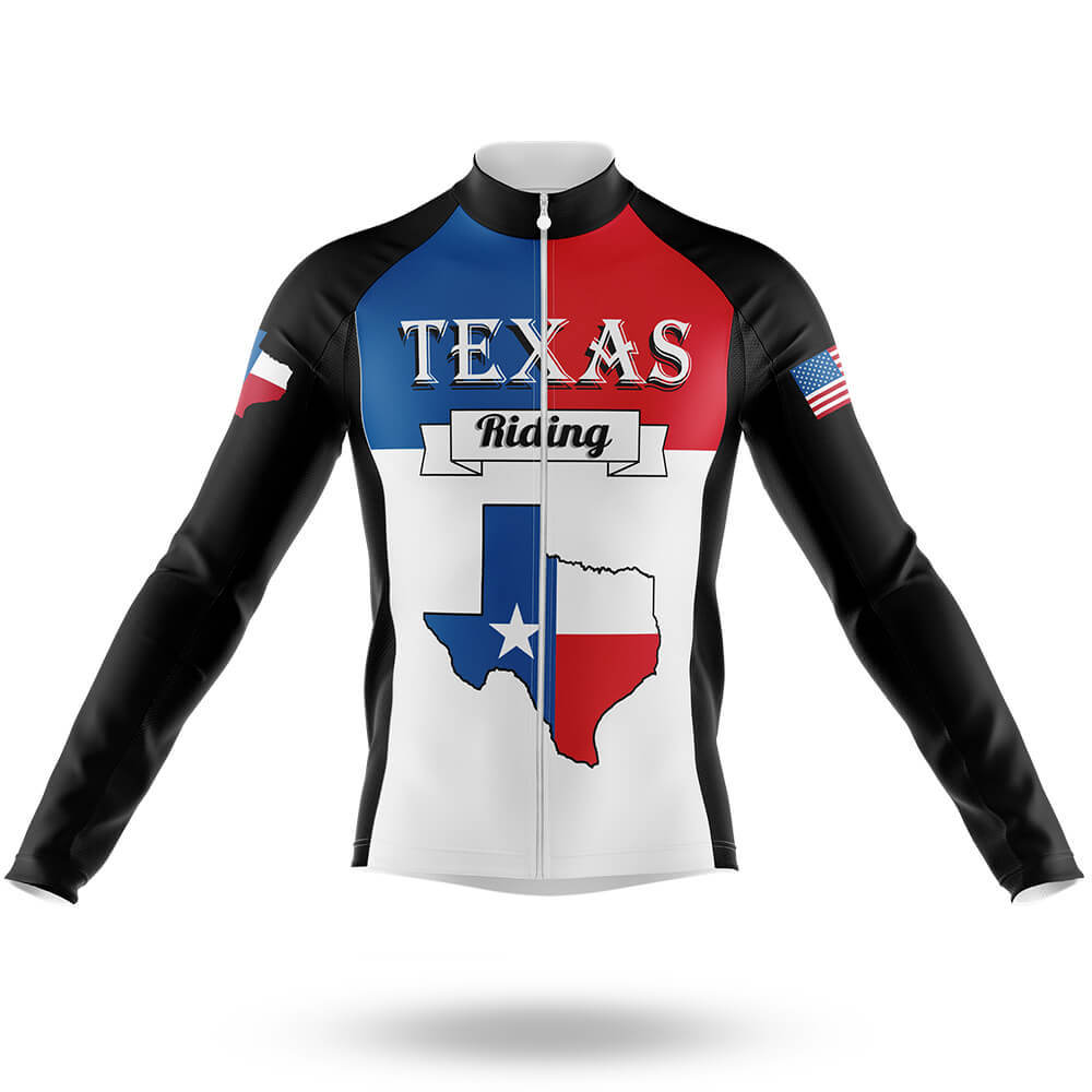 Texas Riding - Men's Cycling Kit-Long Sleeve Jersey-Global Cycling Gear