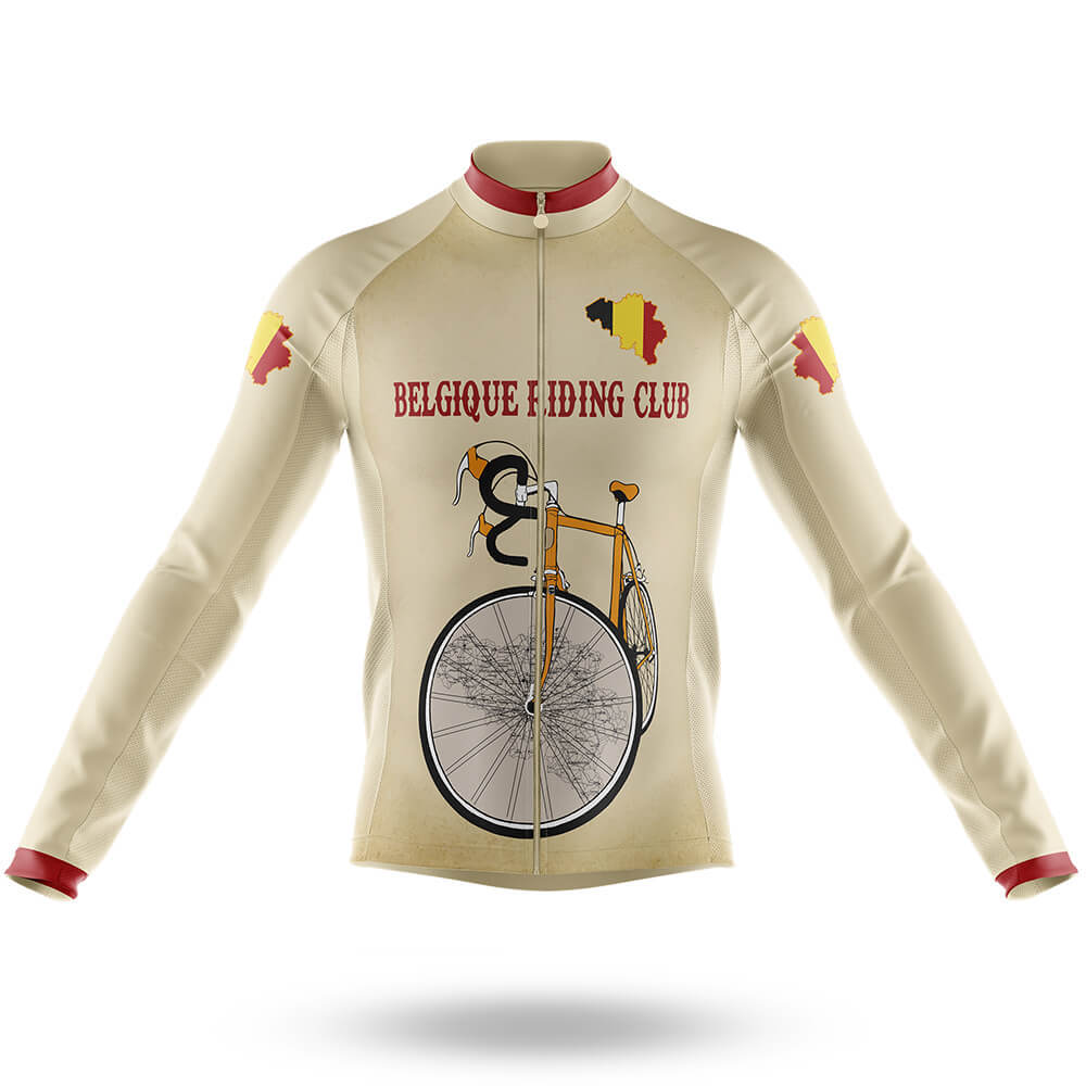 Belgique Riding Club - Men's Cycling Kit-Long Sleeve Jersey-Global Cycling Gear
