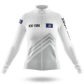 New York S4 White - Women - Cycling Kit-Long Sleeve Jersey-Global Cycling Gear