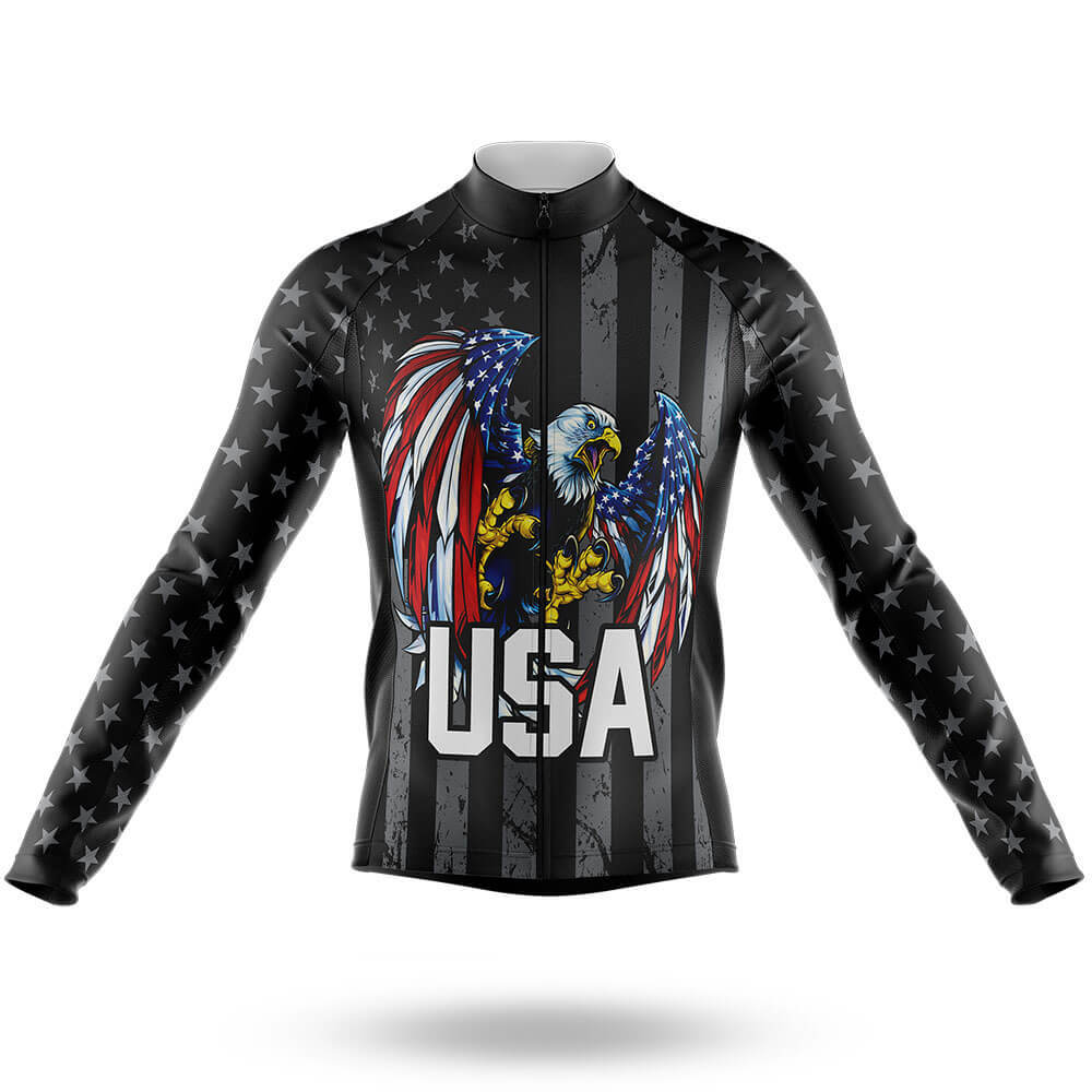 Eagle USA V3 - Men's Cycling Kit-Long Sleeve Jersey-Global Cycling Gear